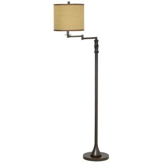 Keetin Royale Bronze Swing Arm Floor Lamp   #P9444
