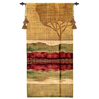 Autumn Collage II 51" High Wall Hanging Tapestry   #J9032