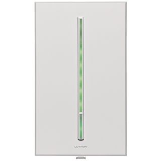 Lutron Vierti Green LED 600 Watt Single Pole White Dimmer   #54670
