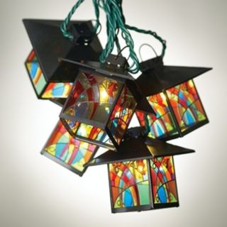 Mission Tiffany Style Lantern String Party Lights   #92567