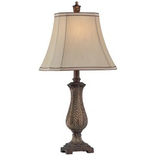 Petite Vase Rectangle Shade 25" High Table Lamp   #T8534