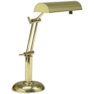 House of Troy Polished Brass 14" High Piano Lamp   #R3427