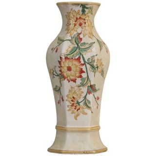 Aviary 13" High Porcelain Half Vase   #P2856