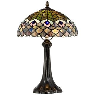 Fish Scale Tiffany Style Accent Lamp   #V2723