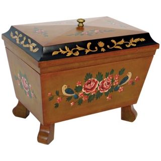 Hand Painted Box with Moldings   #H2311