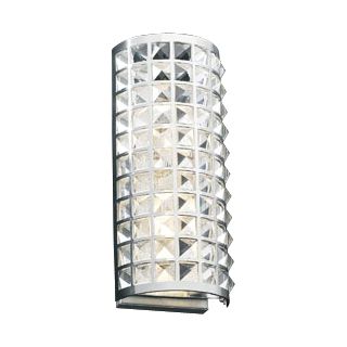 Deco Crystal and Chrome 14" High ADA Wall Sconce   #H3920
