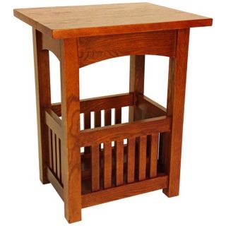 Mission Style Oak Finish End Table   #R0978