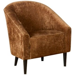 Orion Rust Chenille Club Chair   #T3826