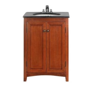 Yorkville 24" Wide Cinnamon Brown Single Sink Vanity   #Y6472