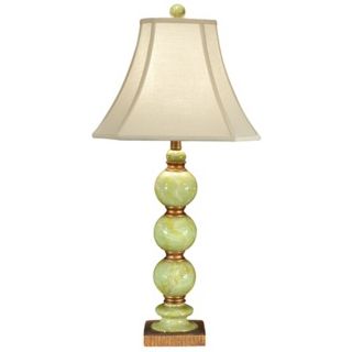 Wildwood Hand Colored Fauxstone Buffet Table Lamp   #P4203