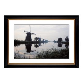 Reflection Windmill Giclee 41 3/8" Wide Wall Art   #53675 80384