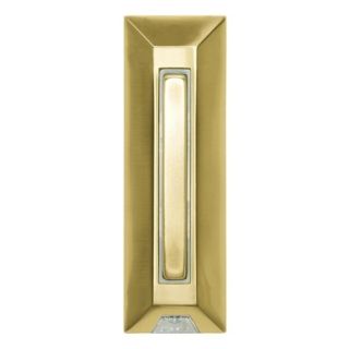 Polished Brass Rectangular LED Doorbell Button   #K6225