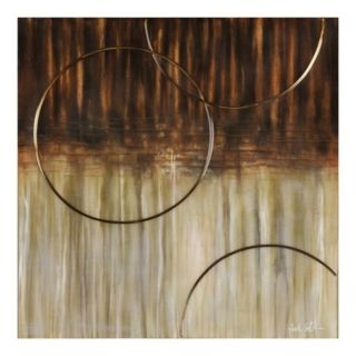 Bronze Arc 35" High Abstract Oil Painting   #54509