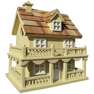 Colonial Cottage Yellow Birdhouse   #T3225