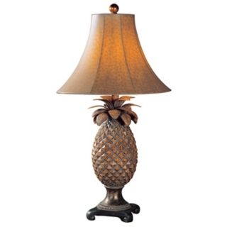 Antique Rice Bin Wicker Table Lamp by The Natural Light   #F9406