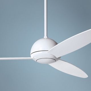 52" Modern Fan Company Plum Gloss White Ceiling Fan   #U5629
