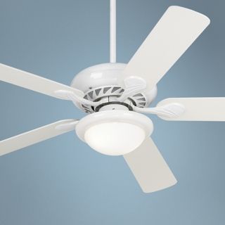52" Casa Vieja Tempra White Ceiling Fan   #P9477