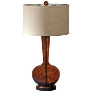 Brown, Crystal   Glass Table Lamps