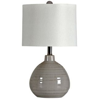 Cool Grey Ceramic Jar Table Lamp   #X0828