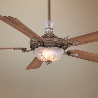 68" Cristafano Belcaro Walnut Finish Ceiling Fan   #04767