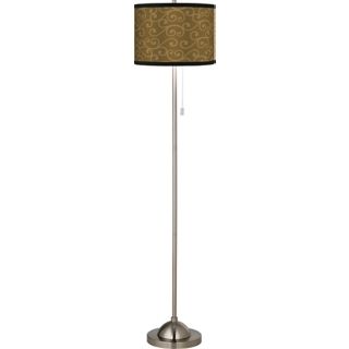 Curlicue Bronze Giclee Floor Lamp   #99185 84874
