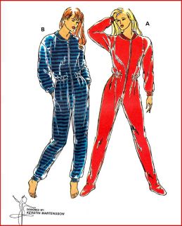 JUMPSUIT & PAJAMAS with Feet Sewing Pattern SEALED & UNCUT Sizes XS XL