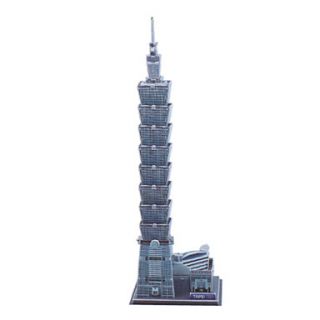 USD $ 17.19   DIY Paper 3D Puzzle Taipei 101 Building (71pcs, No.2802