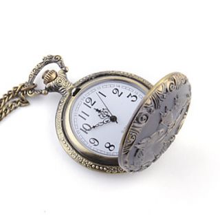 USD $ 6.69   Cupreous Horse Patterned Pocket Watch,