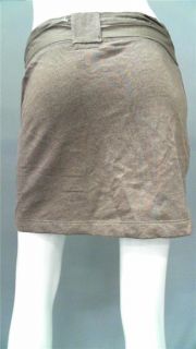 Merona Junior XS Cotton Mini Skirt Brown Solid Designer Fashion
