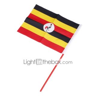 EUR € 1.83   vlag van Oeganda   grote 21,5 cm maat, Gratis