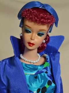 OOAK 5 Ponytail Vintage 1961 Barbie Doll by Juliaoriginals Titian