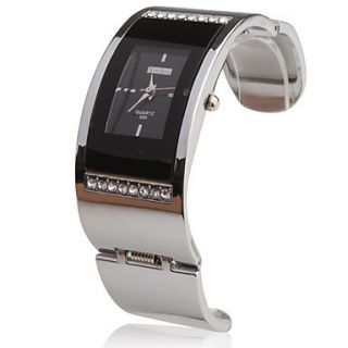 USD $ 7.89   Stainless Steel Bracelet Band Wrist Watch   Black,