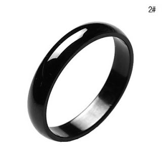 USD $ 1.99   Titanium Steel Black Ring,