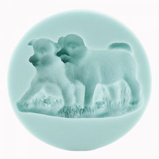 USD $ 9.99   DIY Baking Silicone 3D Dogs Shaped Cake Chocolate Soap