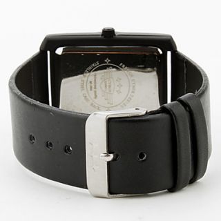 EUR € 5.97   Leren unisex analoge quartz horloge 2354h (zwart