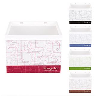 USD $ 12.99   Letter Pattern DIY Storage Box (Assorted Colors),
