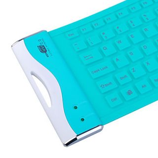 104 tasti pieghevole e undestructable tastiera USB flessibile (colore