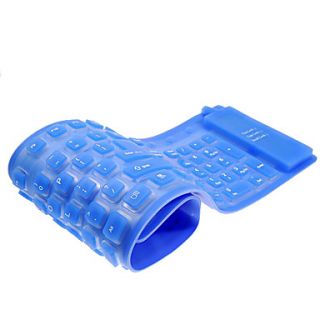EUR € 11.03   pieghevole qwerty tastiera USB (blu), Gadget a