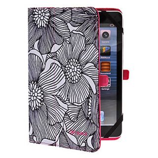 USD $ 14.69   Flowers Pattern Full Body Case with Stand for iPad mini