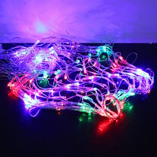 1M 120 LED Colorful Light 8 Sparking Modes Spider Web Shaped String