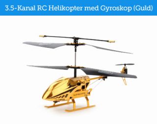 Anmeldelse på 3.5 Kanal Radiostyret Helikopter med Gyroskop (Gylden