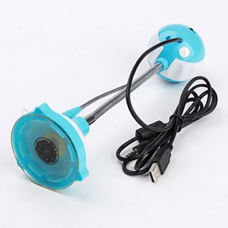 USD $ 8.99   8 Megapixel Flexible USB Webcam with Microphone (Blue