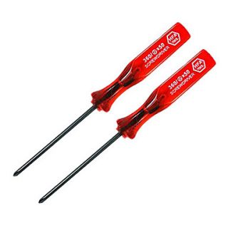 USD $ 1.78   2 Piece Cross and Trigram Screw Drivers Kit for Nintendo