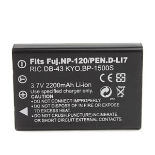 2200mah 3.7v câmera digital bateria np 120 para Fujifilm FinePix F10