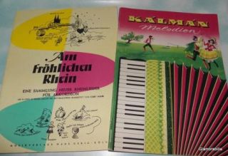 German Accordion Songbooks Emmerich Kalman Am Frohlichen Rhein