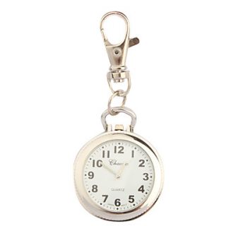 USD $ 4.49   Stainless Steel Pocket Watch with Keychain,