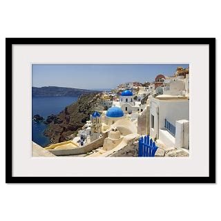 Church, Oia, Santorini, Cyclades Islands, Greece Framed Print