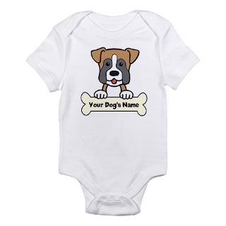 Boxer Art Gifts  Boxer Art Baby Clothing  Personalized Boxer