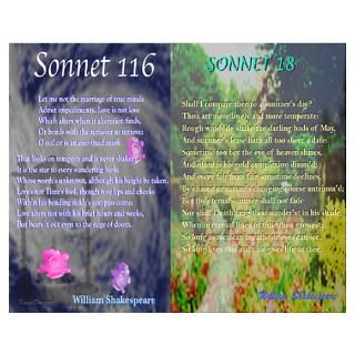  Wall Art  Posters  Shakespeare Sonnets 116 & 18 Poster