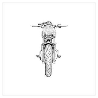 Wall Art  Posters  Motorcycle Front Wall Art Poster